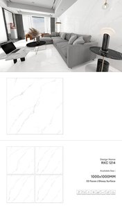 Mejor precio y calidad 1200x1200mm losas de porcelana azulejos cuadrados grandes superficie brillante pared y suelo decoración moderna - Product Image 2