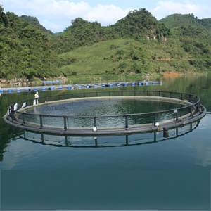 Piège d'aquaculture flottant en cage à poisson HDPE fabriqué au Vietnam fabricant pour la pisciculture - Product Image 6
