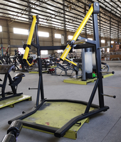 Precio de fábrica: Equipo de gimnasio comercial de acero para levantamiento de pesas con discos, para press de pecho de pie con seguridad
