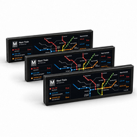 Écran LCD numérique Android T3 de 43,1 pouces (3840x720) pour affichage de l'itinéraire et révision des itinéraires en train, pour montage au plafond de wagon