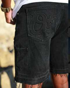 Jeans Boyfriend de Cintura Alta con Estampado 3D Personalizado, Corte Regular, Lavado, Bordado, Tejido de Punto, 100% Algodón - Product Image 6