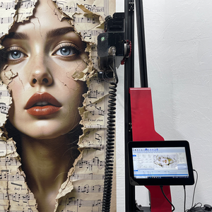 <span class=keywords><strong>Imprimante</strong></span> murale 3D à faible entretien avec système à cliquet pour éviter les pertes de courroie - Product Image 3