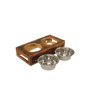 Cuenco de madera para mascotas de alta calidad 2023, alimentador de agua de tamaño pequeño, gran oferta, cantidad a granel para perros y gatos, diseñado para exportadores - Product Image 1