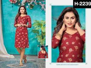 Estampado de rayón de estilo étnico para mujer, ropa de talla grande disponible, informal y de uso diario - Product Image 6