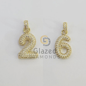 จี้เพชรโมอิสสีเงิน925ฮิปฮอปสำหรับผู้ชายหรือผู้หญิงมาใหม่พร้อมความชัดเจนระดับ VVS เงิน - Product Image 4