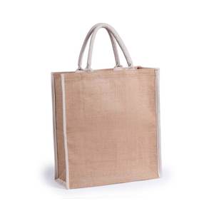 Sacs fourre-tout réutilisables écologiques Poignée en corde en fibre de jute naturelle durable pour les achats quotidiens et l'épicerie - Product Image 1