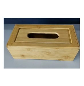Caja de pañuelos de madera, organizador de almacenamiento, caja de pañuelos, servilletero de madera, tamaño personalizado a bajo precio - Product Image 1