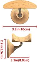 Support Mural en Bois pour Casque Audio Supra-Auriculaire et Serre-Tête, Accroche-Casque Compatible avec AirPods Max Sony