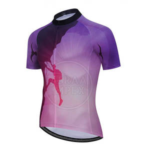 เสื้อขี่จักรยานผ้าโพลีเอสเตอร์100% พิมพ์ชื่อแบบกำหนดเอง - Product Image 1