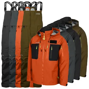 Men's Waterproof Fishing Suit with Factory Price Windproof Outwear Polyester Hunting Clothing Oem