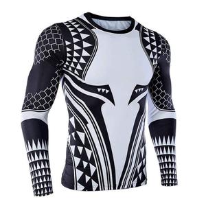 Nouveautés Compression Fitness : Rashguard de qualité supérieure UPF50+, très confortable, manches longues, léger - Product Image 1