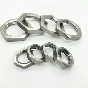 OEM Custom High Precise Stainless Steel M3-M20 DIN439-2 Hex Thin Nut Explosion-proof Gland nut Lock Nut for Flexible Tubes