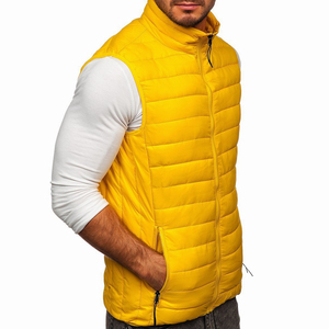 Venta al por mayor de alta calidad de los hombres sin mangas Casual transpirable invierno Puffer chaleco Multi-Bolsillo logotipo personalizado etiqueta privada OEM - Product Image 3