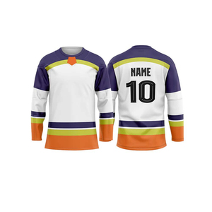 Maillots de hockey sur glace personnalisés professionnels en gros avec logo sublimé, maillots respirants fabriqués au Pakistan, respirants, OEM - Product Image 3