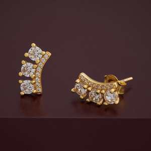 Straightforward Elegance 92.5 <b>Sterling</b> <b>Silver</b> Geometric <b>Stud</b> & Hoop Earrings Trendy Engagement Wedding Party Gift - Product Image 6