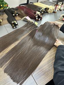 Raw Vietnamese Hair Brown Color <b>Hot</b> Trending 100% Human Hair Extensions Good Quality - Product Image 3