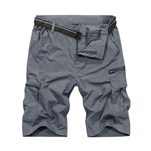 Shorts Cargo d'été pour Homme, Couleur Unie, Décontracté, Confortable, Extérieur, Séchage Rapide, Respirant, Taille Élastique, en Toile - Product Image 1
