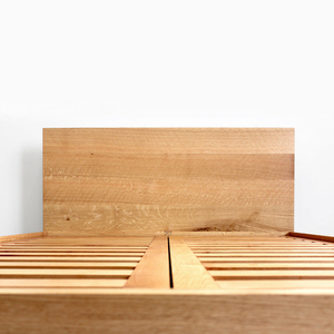 Cadre de lit King & Queen Size moderne en bois massif de haute qualité avec ensemble de chambre à coucher à lattes en bois - Product Image 5