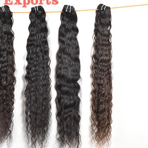 Proveedor Paquetes 100% Extensiones de cabello humano virgen indio natural Rizado Ninguno Procesamiento químico Cutícula Onda natural - Product Image 4