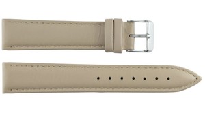 Unisex 669 Beige Genuine Luxury Leather Professional Waterproof Smartwatch Strap Breathable Stainless Steel Buckle Soft Durable - Product Image 6