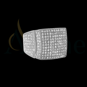 Última colección de diseñador de alta calidad 14kt oro blanco estilo Hip Hop laboratorio cultivado diamantes anillos nueva llegada bodas al por mayor - Product Image 1