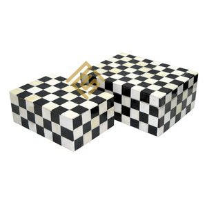 Horn Bone <b>Gift</b> Item Indian Handicraft Item Top Selling Unique MOP Box Custom Logo Packaging <b>Necklace</b> Jewellery Decorative <b>Boxes</b> - Product Image 4