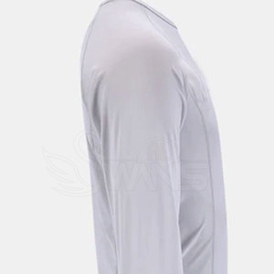 เสื้อคอมเพรสชั่นผู้ชายคุณภาพสูง น้ำหนักเบา ทรงเข้ารูป สีพื้น แห้งเร็ว คอกลม แขนยาว สำหรับออกกำลังกาย รับผลิตแบบ OEM - Product Image 3