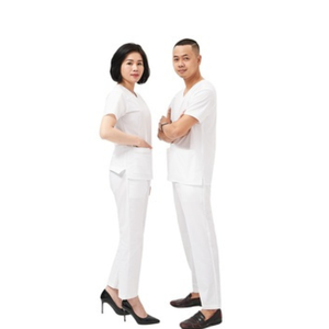 Gommage uniforme hauts ensemble soins de santé tenues femmes travail col en v pantalon costume mode femmes Salon de beauté clinique médicale vêtements de travail - Product Image 1