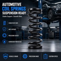Ressort de suspension automobile noir anti-fatigue, de précision, de qualité véhicule