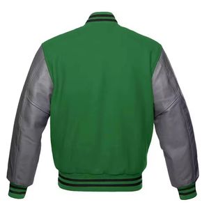 Nouvelle veste de baseball décontractée sportive pour hommes de grande taille coupe ample haut tendance pour jeunes impression de logo personnalisé disponible - Product Image 2
