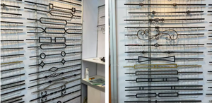 Balustres ovales en fer creux noir satiné moderne 1/2 pouce, dorés, résistants à la rouille, pour escaliers intérieurs/extérieurs, main courante, porche - Product Image 2