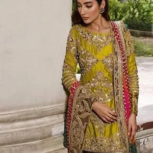 Stitch Indian Pakistani Fancy Ladies Panjabi Dress Women Salwar Kameez Designs Ladies Shalwar Kameez 2023