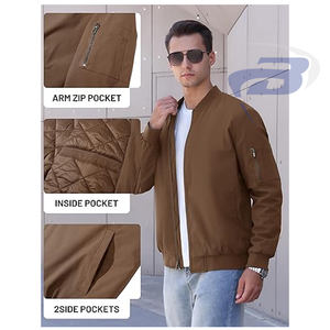 Chaqueta Bomber Acolchada para Hombre, Estilo Anime, Streetwear, de Poliéster, Acolchada, Resistente al Viento, Reversible, con Cierre, Casual, a la Moda - Product Image 3