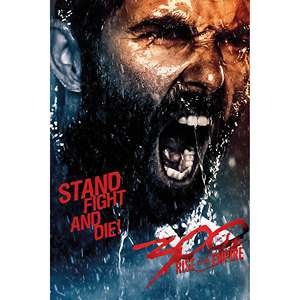 Support d'affiche encadré Art Déco moderne 300 Rise of an Empire pour décoration murale de bureau - Fight & Die! - Product Image 1