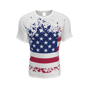 Nueva camisa de sublimación informal de moda para hombre, camisas de manga corta con estampado personalizado con botones - Product Image 1