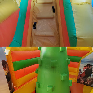Commercial Grade Lion Theme <b>Inflatable</b> Moonwalk Bouncer Kids Indoor Playground Jumping Castle Bounce House Combo Slide - Product Image 4