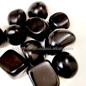 Vente en gros de pierres dégringolées en obsidienne noire naturelle, pierres de guérison Reiki spirituelle dégringolées en obsidienne noire - Product Image 3