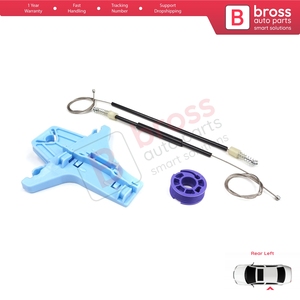 ชุดซ่อมมอเตอร์กระจกหน้าต่างด้านหลังซ้าย รุ่น BWR5060 สำหรับรถยนต์ Polo Vento MK5 6R 6C 61 ปี 2009-2022 แบบ 4/5 ประตู รหัสอะไหล่ 6R4839461 - Product Image 3