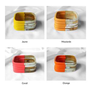 Classic Christian Animal Shape Bracelet <b>Bangle</b> Resin Horn Pearl Diamond <b>Wood</b> Hand Polished Natural Crafts Waterproof Wedding - Product Image 5