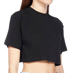 Summer Wholesale Lady Tops Summer Short Sleeves Casual Sexy Women's Tank Top Crop 100 $ Cotton - Product Image 3