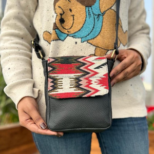 Nuevo bolso bandolera de cuero genuino hecho a mano Jacquard de gran venta, multiuso, nuevo diseño Vintage, bolso cruzado, productos a granel de tarifa barata - Product Image 6