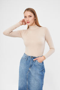 เสื้อคอเต่าแขนยาวสำหรับผู้หญิงชุดชั้นในร่างกายชุดชั้นใน - Product Image 2