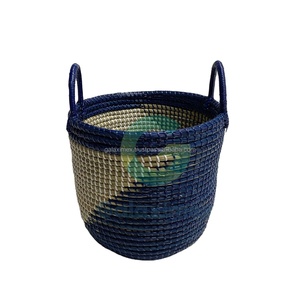 Panier de rangement multifonctionnel pour la maison en rotin écologique Galaximex BKK avec poignée - Product Image 3