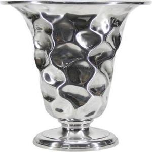 Vase à fleurs en métal résistant de concepteur unique poli brillant argent nordique moderne pour la maison et l'hôtel centre de table et décor - Product Image 1
