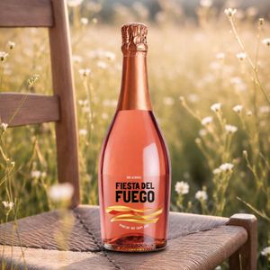 Fiesta del Fuego, Jugo de Uva Roja Espumoso, 100% Tempranillo, 0.0% ABV, Jugo de Uva Espumoso Español, 750 ml - Product Image 3