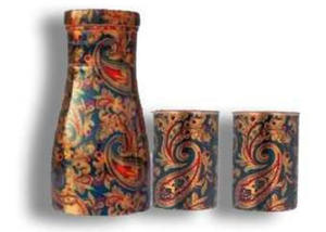 Copper Printed Bedroom <b>Jar</b> Direct Drinking Feature Eco-Friendly Boiling <b>Water</b> Safe-Consult Antique Appraisers for Market Value - Product Image 2