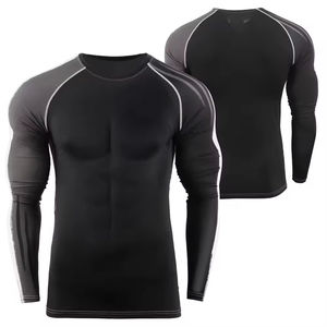 Camiseta de Protección Solar para Hombre de Secado Rápido con Logotipo Personalizado, Camiseta de Protección Solar para Natación con Impresión Digital, Camiseta de Protección Solar de Manga Larga con Compresión - Product Image 1