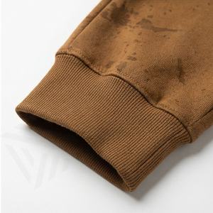 Nouveauté Pantalons de jogging pour hommes en laine, couleur personnalisée, taille mi-haute, légers, respirants, décontractés, en molleton, lavés, athlétiques - Product Image 6