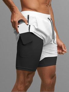 Pantalones Cortos Deportivos Profesionales para Hombre con Tela Elástica Flexible Diseñados para Carreras de Larga Distancia, Entrenamiento en Gimnasio y Fitness - Product Image 5