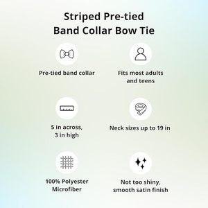 Stylish Men's Polyester <b>Bow</b> <b>Ties</b> Solid Color Silk Cravat for <b>Tuxedos</b> Wedding Parties Marriages Fashionable Stripes Butterfly - Product Image 6